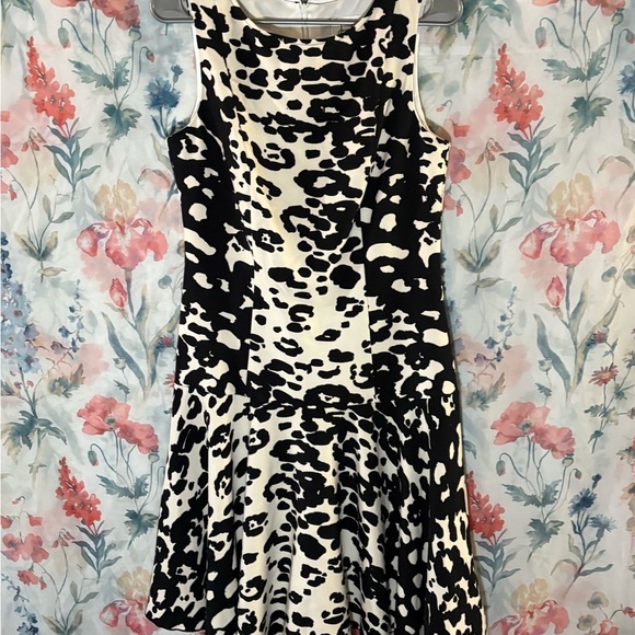 Vintage Stylish Black and White Sleeveless Dress - Picture 2 of 8